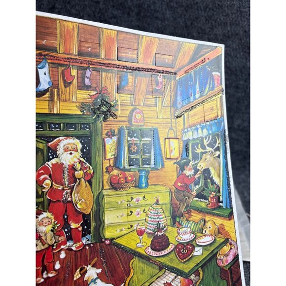 Vintage West Germany Illustrated Advent Calendar - Picture 4 of 8